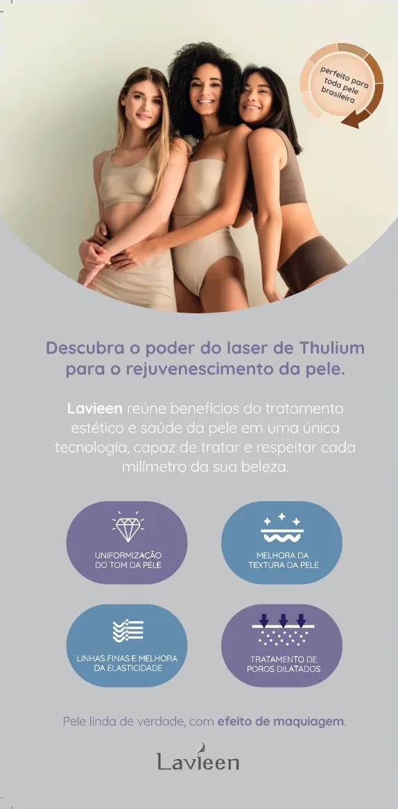 Folder do Lavieen: benefícios do laser de túlio