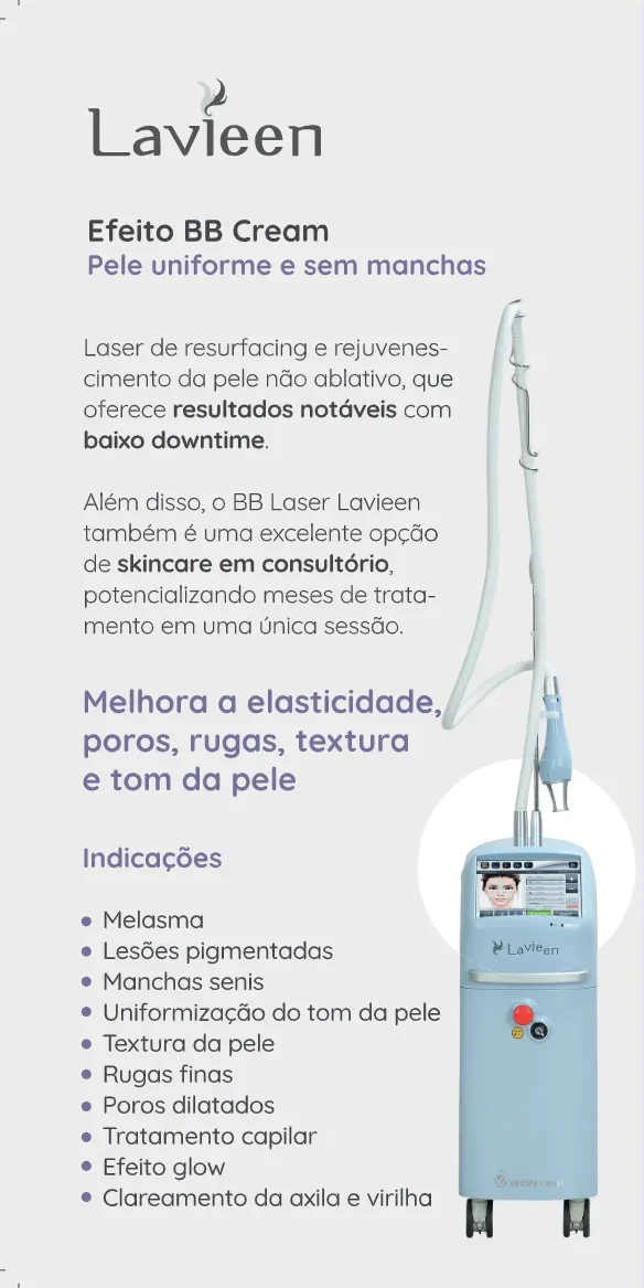 Folder do Lavieen: efeito BB Cream e indicações
