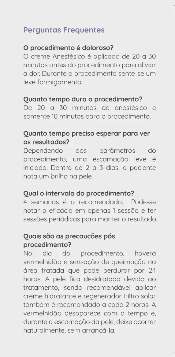 Folder do Lavieen: perguntas frequentes
